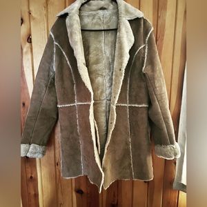 Vintage leather penny lane coat